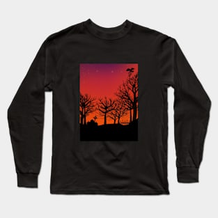 Halloween Graveyard Long Sleeve T-Shirt